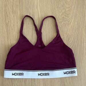 NWOT Woxer Icon Burgundy Sports Bralette M